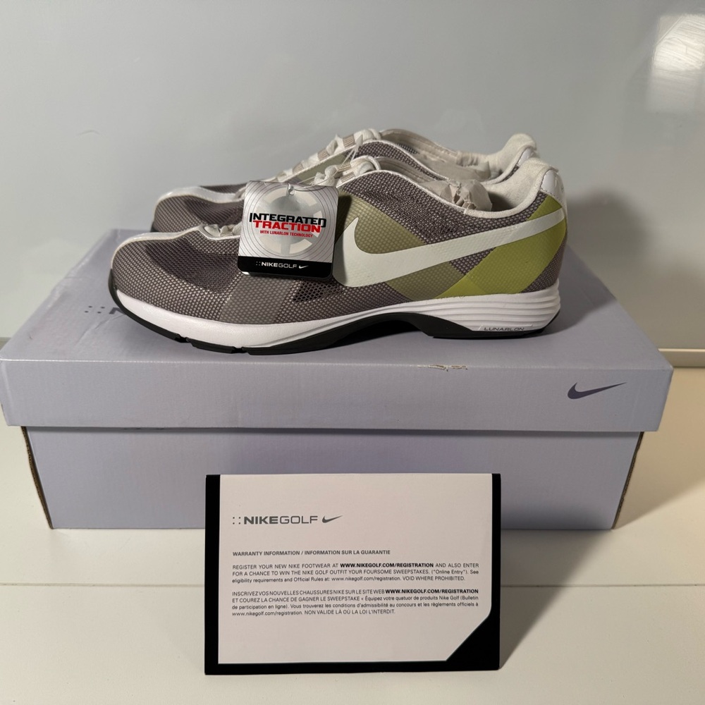 Nike - NWT - Women’s Lunar Summer Lite Gray and Green Golf Shoes - Size: 8W